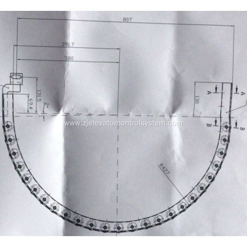 Handrail Return Guide for ThyssenKrupp Escalators FT823